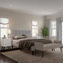 24.5 in. Silver Mid-Century Modern Metal Flared Trumpet Base LED Table Lamps (Set of 2) by Lavish Home -BLACK DECKER store lavish home lamp sets hw1000064 44 1000