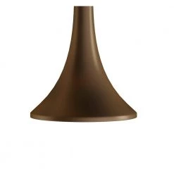 24.5 in. Mid-Century Modern Metal Flared Trumpet Base LED Table Lamps and 63.5 in. Bronze Floor Lamp (Set of 3) by Lavish Home -BLACK DECKER store lavish home lamp sets hw1000073 4f 1000