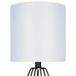 17.25 in. Matte Black Casual Table Lamp by Cresswell -BLACK DECKER store matte black cresswell table lamps bm1550 01 1f 1000