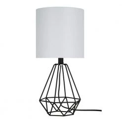 17.25 in. Matte Black Casual Table Lamp by Cresswell