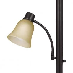 71 in. Oil Rubbed Bronze Torchiere Floor Lamp with Adjustable Reading Light by Cresswell -BLACK DECKER store oil rubbed bronze cresswell floor lamps 18223 002 4f 1000