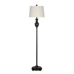 59 in. Oil Rubbed Bronze Rustic Farmhouse Floor Lamp by Cresswell