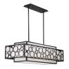 Mosaic 4-Light Oil Rubbed Bronze Island Chandelier with White Linen and Shell Cloth Shades by Metropolitan 1 Mosaic 4-Light Oil Rubbed Bronze Island Chandelier with White Linen and Shell Cloth Shades by Metropolitan -BLACK DECKER store oil rubbed bronze metropolitan chandeliers n7755 143 64 1000