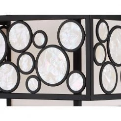 Mosaic 15 in. 2-Light Oil Rubbed Bronze Flush Mount with White Linen and Shell Cloth Shades by Metropolitan -BLACK DECKER store oil rubbed bronze metropolitan flush mount lights n7752 143 4f 1000
