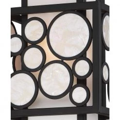 Mosaic 1-Light Oil Rubbed Bronze Wall Sconce with White Linen and Shell Cloth Shade by Metropolitan 11 Mosaic 1-Light Oil Rubbed Bronze Wall Sconce with White Linen and Shell Cloth Shade by Metropolitan -BLACK DECKER store oil rubbed bronze metropolitan vanity lighting n7751 143 4f 1000