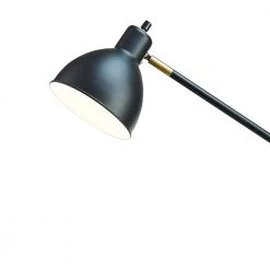 54.5 in. Articulating Floor Lamp with Antique Brass Accents by Cresswell -BLACK DECKER store painted black cresswell floor lamps 20093 001 1f 1000