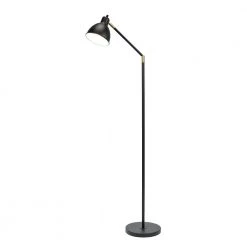 54.5 in. Articulating Floor Lamp with Antique Brass Accents by Cresswell -BLACK DECKER store painted black cresswell floor lamps 20093 001 c3 1000