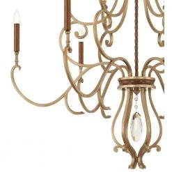 Magnolia Manor 12-Light Pale Gold with Distressed Bronze Chandelier by Metropolitan -BLACK DECKER store pale gold with distressed bronze metropolitan chandeliers n6559 690 4f 1000