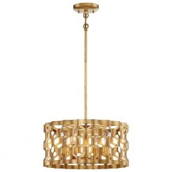Coronade 16 in. 4-Light Pandora Gold Leaf Semi Flush Mount by Metropolitan 9 Coronade 16 in. 4-Light Pandora Gold Leaf Semi Flush Mount by Metropolitan -BLACK DECKER store pandora gold leaf metropolitan flush mount lights n6772 293 4f 1000