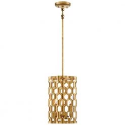 Coronade 3-Light Pandora Gold Leaf Pendant by Metropolitan