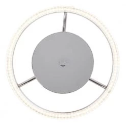 12 in. 1-Light Polished Nickel LED Modern Flush Mount with Clear Bubble Shade by Cresswell -BLACK DECKER store polished nickel cresswell flush mount lights 23215 001 44 1000