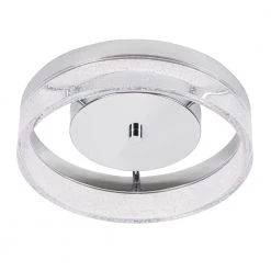 12 in. 1-Light Polished Nickel LED Modern Flush Mount with Clear Bubble Shade by Cresswell -BLACK DECKER store polished nickel cresswell flush mount lights 23215 001 c3 1000