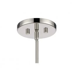 Luxour 6-Light Polished Nickel Pendant with Steel Grey Velvet Shade by Metropolitan -BLACK DECKER store polished nickel metropolitan chandeliers n7326 613 4f 1000