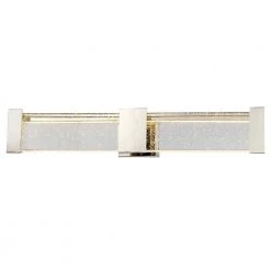 Stellaris 30 in. Polished Nickel LED Vanity Light Bar with Clear Seeded Glass by Metropolitan