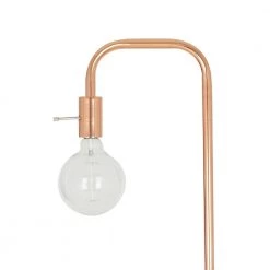 62 in. Rose Gold and White Faux Marble Base Floor Lamp and LED Bulb Included by Cresswell -BLACK DECKER store rose gold cresswell floor lamps bm1256 02 1f 1000