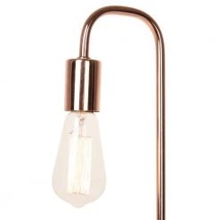 19 in. Rose Gold Table Lamp with Faux Marble Base by Cresswell -BLACK DECKER store rose gold cresswell lamp bases 20458 001 1f 1000