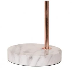 19 in. Rose Gold Table Lamp with Faux Marble Base by Cresswell -BLACK DECKER store rose gold cresswell lamp bases 20458 001 4f 1000