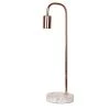 19 in. Rose Gold Table Lamp with Faux Marble Base by Cresswell -BLACK DECKER store rose gold cresswell lamp bases 20458 001 64 1000