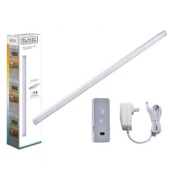 24 in. LED Voice-Enabled Smart Under Cabinet Lighting Kit, 1-Bar Adjustable White Light by BLACK+DECKER 12 24 in. LED Voice-Enabled Smart Under Cabinet Lighting Kit, 1-Bar Adjustable White Light by BLACK+DECKER -BLACK DECKER store silver black decker under cabinet lights leduc24 1cct ack 4f 1000
