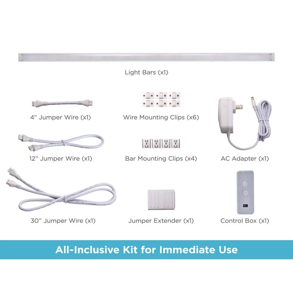 24 in. LED Voice-Enabled Smart Under Cabinet Lighting Kit, 1-Bar Adjustable White Light by BLACK+DECKER 4 24 in. LED Voice-Enabled Smart Under Cabinet Lighting Kit, 1-Bar Adjustable White Light by BLACK+DECKER - Image 2