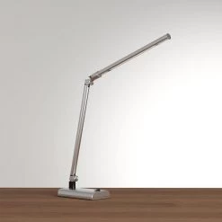 26 in. Silver LED Contemporary Energy Saving Desk Lamp by Lavish Home -BLACK DECKER store silver lavish home desk lamps 72 392 s 31 1000