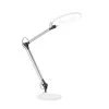 17 in. Metal Silver Swing Arm Architect LED Desk Lamp with Ring Light by Lavish Home -BLACK DECKER store silver lavish home desk lamps hw1000080 64 1000