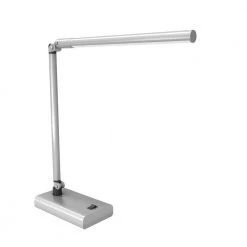 26 in. Silver Adjustable Contemporary LED Desk Lamp by Lavish Home