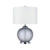 23.5 in. Smoke Grey Glass Table Lamp by Cresswell -BLACK DECKER store smoke glass cresswell table lamps bm1460 00 64 1000