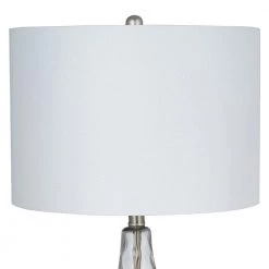 25.5 in. Smoked Gray Glass with Brushed Nickel Accents Table Lamp by Cresswell -BLACK DECKER store smoked glass and brushed cresswell table lamps bm1117 03 1f 1000