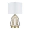23.5 in. Champagne Glass Table Lamp by Cresswell -BLACK DECKER store transparent champagne tinted ribbed glass cresswell table lamps bm1461 00 64 1000
