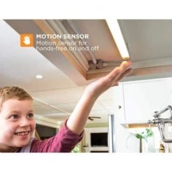 9 in. LED Warm White 2700K, Dimmable, 5-Bar Under Cabinet Lights Kit with Hands-Free On/Off (Tool-Free Plug-in Install) by BLACK+DECKER -BLACK DECKER store warm white 5 bar kit black decker under cabinet lights leduc9 5wk 4f 1000