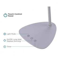 12 in. White LED Desk Lamp with Rechargeable Battery by BLACK+DECKER -BLACK DECKER store white black decker desk lamps vled1820 bd 4f 1000