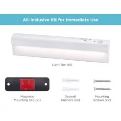 9 in. LED 1-Bar Battery Under Cabinet Lighting Kit in Warm White by BLACK+DECKER -BLACK DECKER store white black decker under cabinet lights leduc9 1bat fa 1000