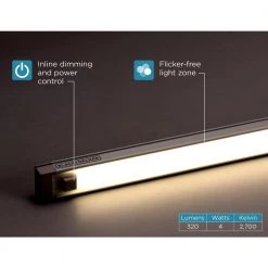 Push Wire 9 in. Light Bar, Cool White by BLACK+DECKER -BLACK DECKER store white black decker under cabinet lights leduc9 1cb 44 1000