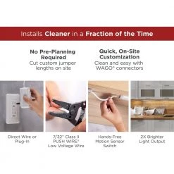 Push Wire 9 in. Light Bar, Cool White by BLACK+DECKER -BLACK DECKER store white black decker under cabinet lights leduc9 1cb c3 1000