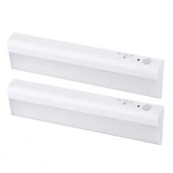 9 in. LED 2-Bar Battery Under Cabinet Lighting Kit in Warm White by BLACK+DECKER