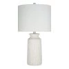 24.5 in. White Transitional Table Lamp with Shade and LED Bulb Included by Cresswell -BLACK DECKER store white cresswell table lamps 23028 003 64 1000