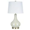 25.25 in. White Iridescent Glass Table Lamp and LED Bulb by Cresswell -BLACK DECKER store white cresswell table lamps bm1455 01 64 1000