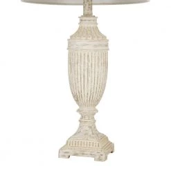 28 in. White Rustic Farmhouse Table Lamp by Cresswell -BLACK DECKER store white cresswell table lamps bm1573 01 4f 1000