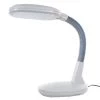 26 in. White Plastic LED Sunlight Gooseneck Desk Lamp with Dimmer Switch by Lavish Home -BLACK DECKER store white lavish home novelty lamps w020119 64 1000